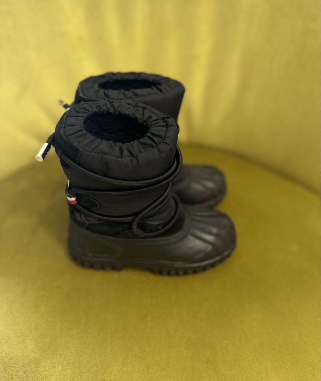 MONCLER KIDS Черные сапоги, фото 5