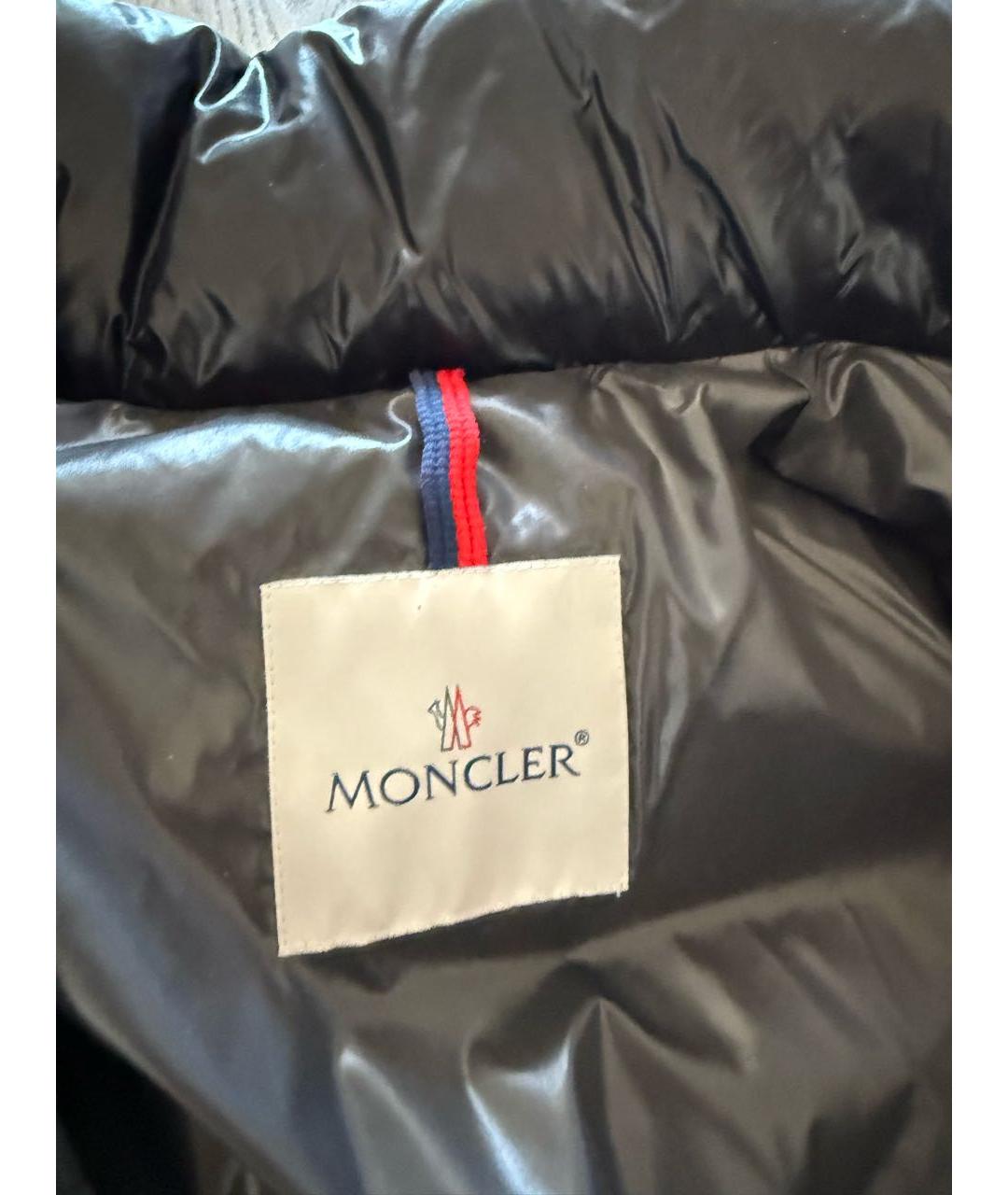 MONCLER Черная полиамидовая куртка, фото 3