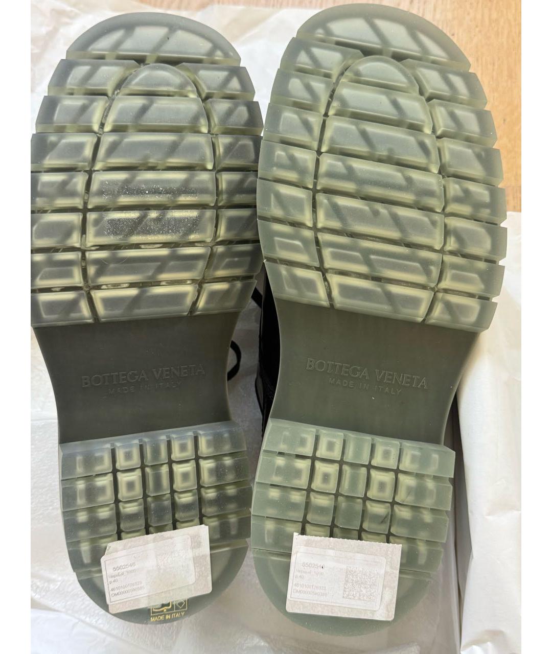 BOTTEGA VENETA Черные кожаные туфли, фото 4