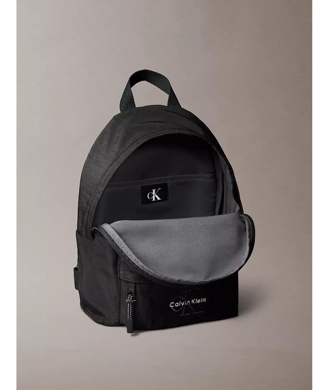 CALVIN KLEIN Черный тканевый рюкзак, фото 3