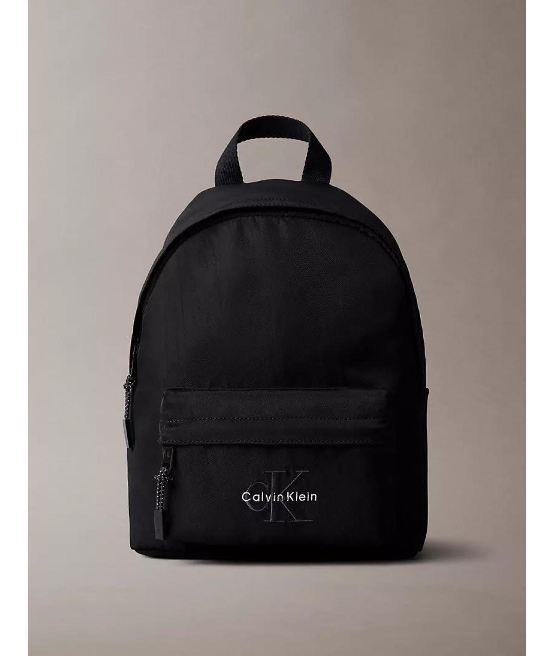 CALVIN KLEIN Черный тканевый рюкзак, фото 6