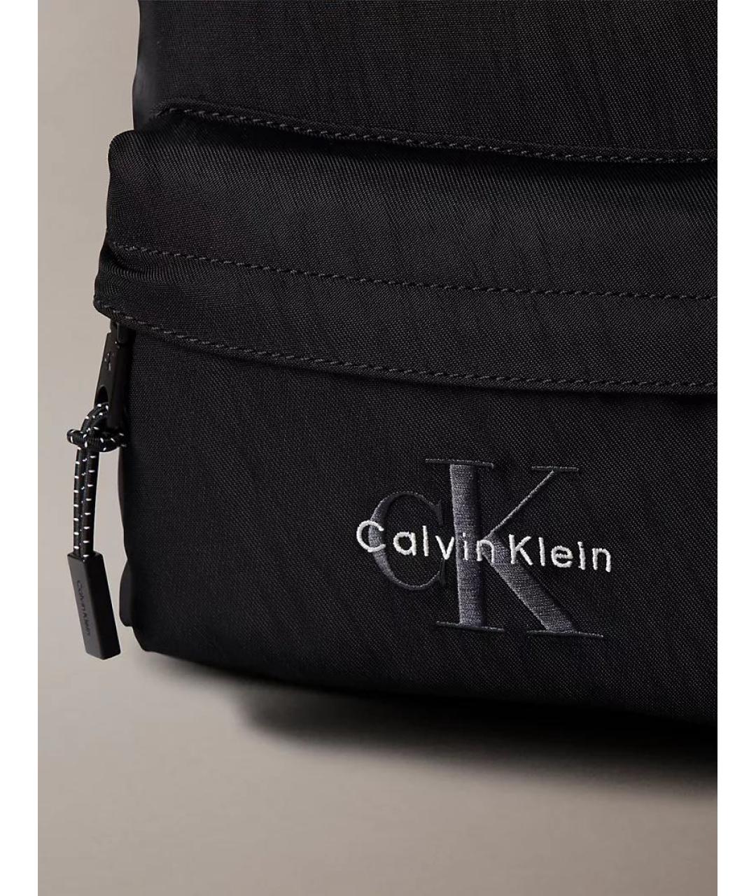 CALVIN KLEIN Черный тканевый рюкзак, фото 4