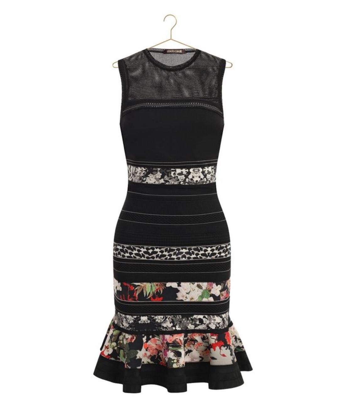 ROBERTO CAVALLI Черное повседневное платье, фото 1