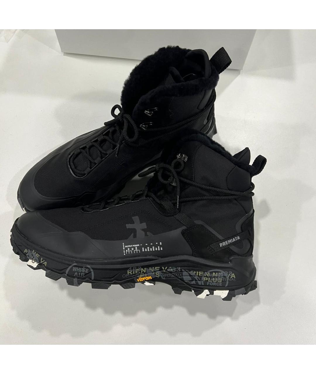 PREMIATA Черные высокие кроссовки / кеды, фото 5