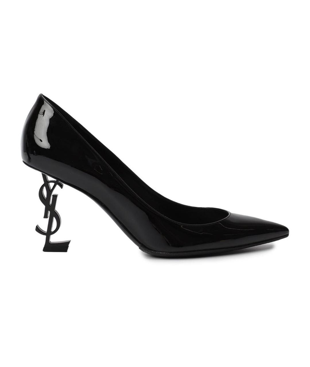 SAINT LAURENT Черные туфли из лакированной кожи, фото 7