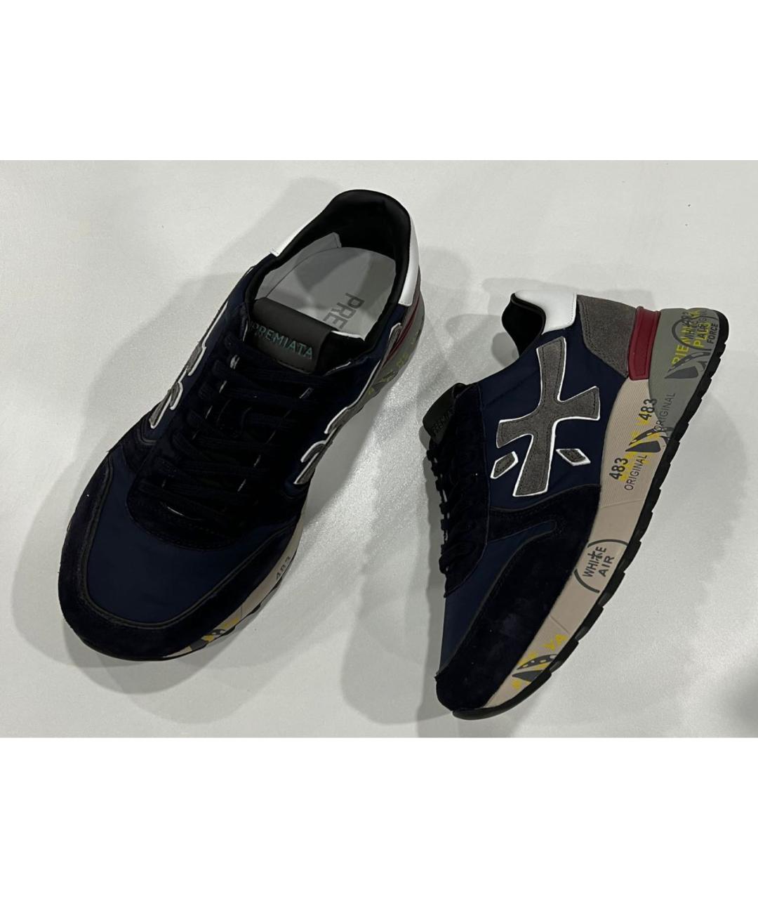 PREMIATA Черные низкие кроссовки / кеды, фото 4