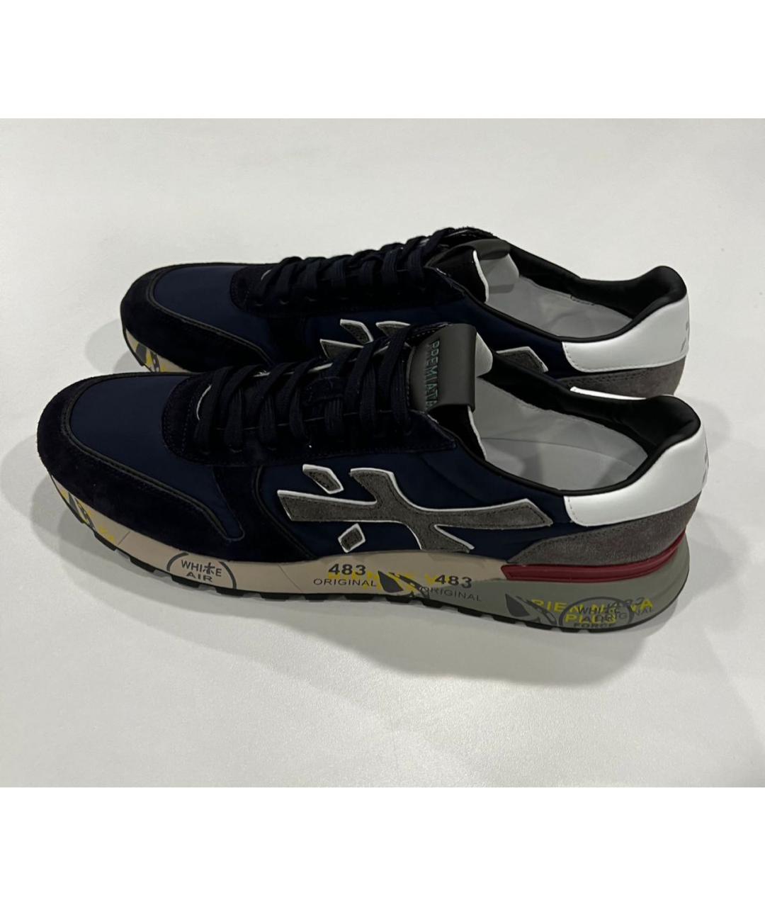 PREMIATA Черные низкие кроссовки / кеды, фото 5