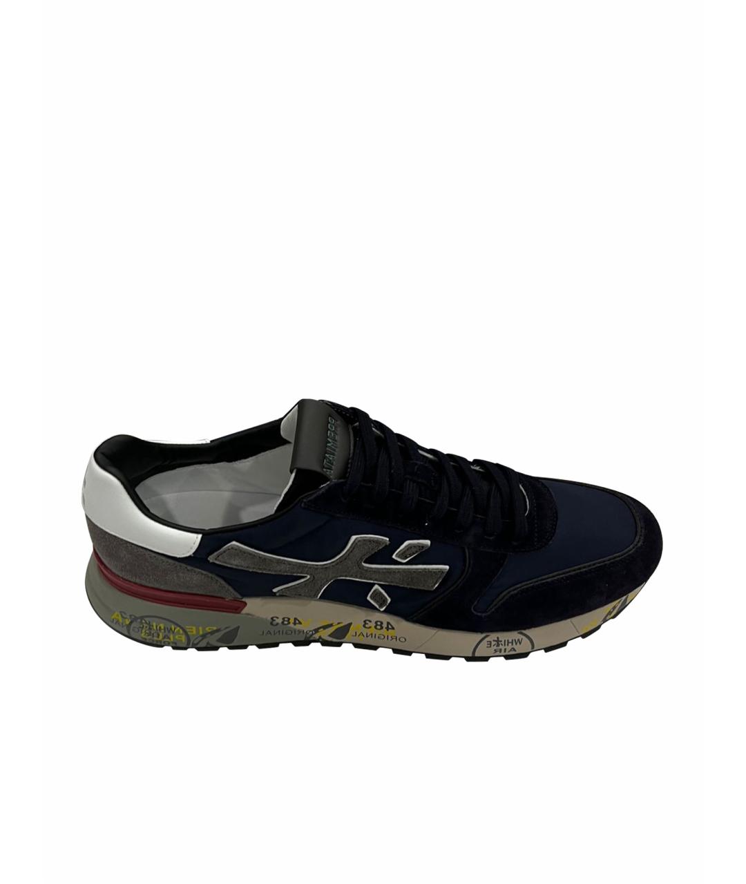 PREMIATA Черные низкие кроссовки / кеды, фото 1