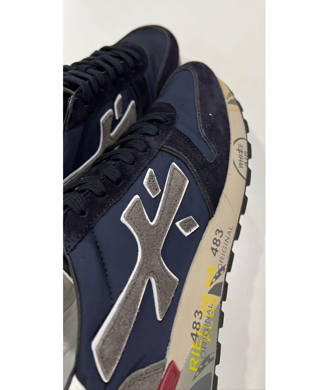 PREMIATA Черные низкие кроссовки / кеды, фото 3