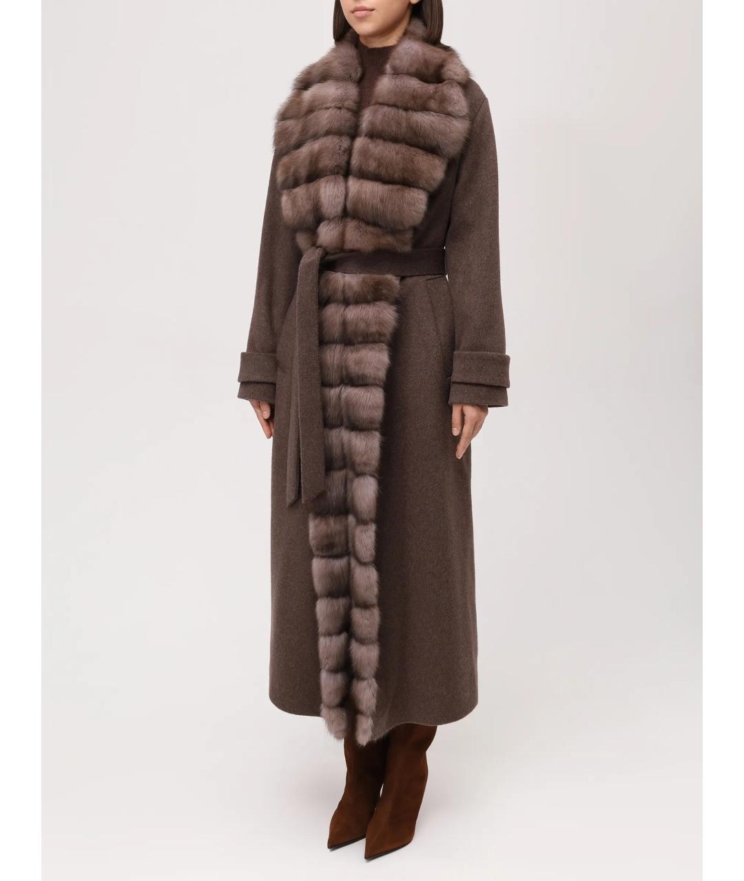 RINDI Коричневое пальто, фото 4