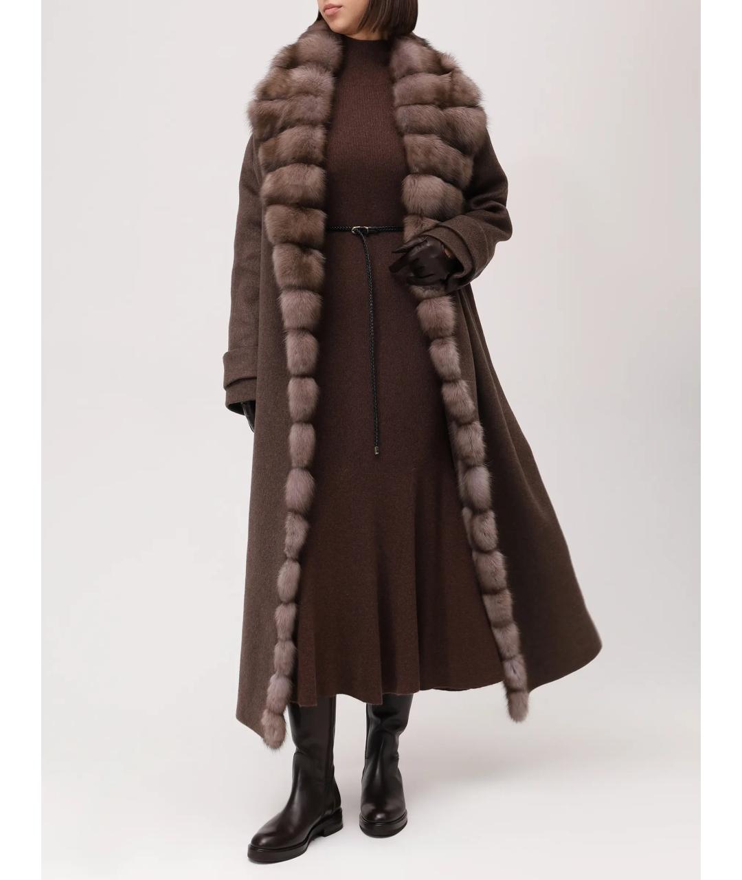 RINDI Коричневое пальто, фото 2