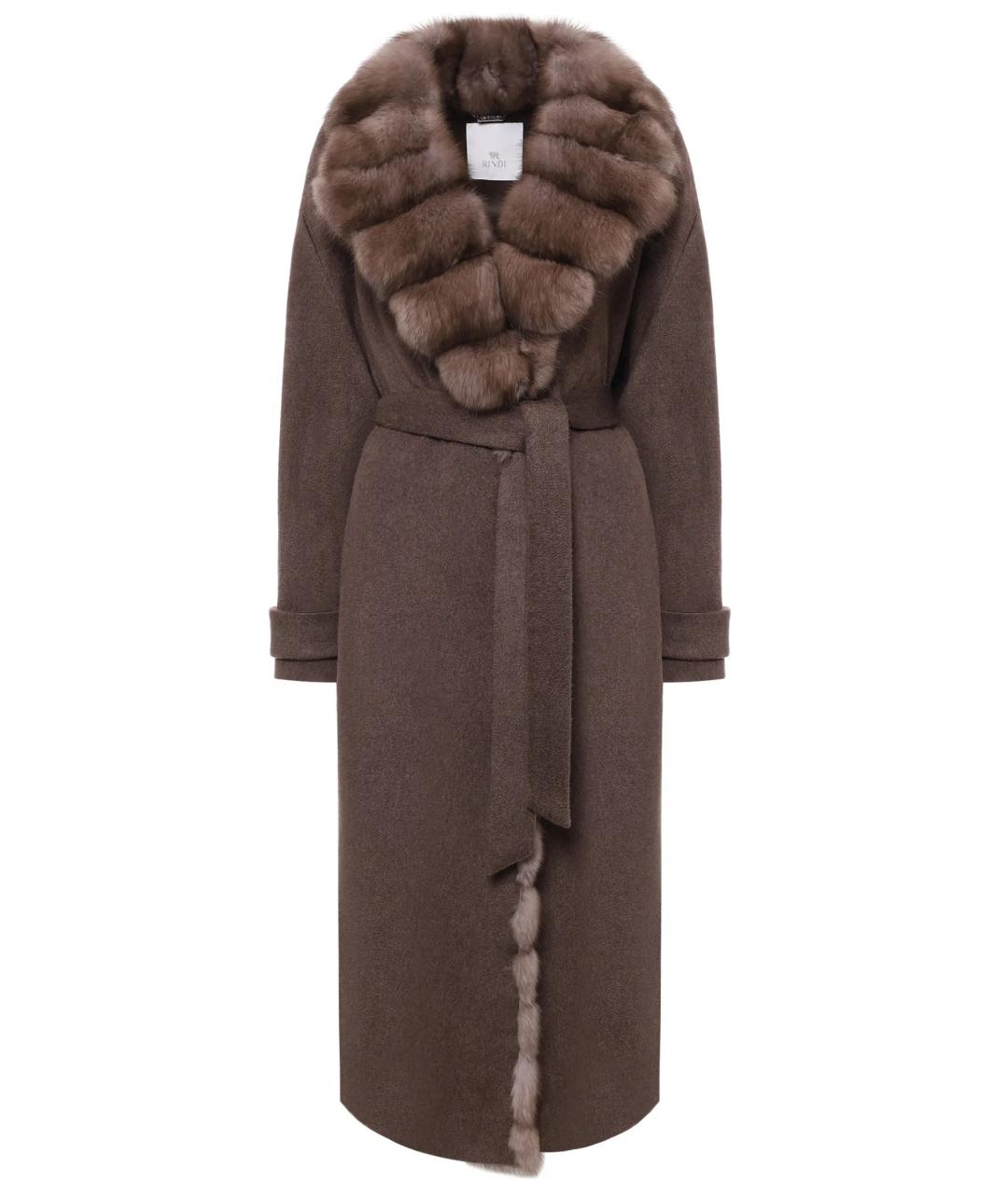 RINDI Коричневое пальто, фото 1