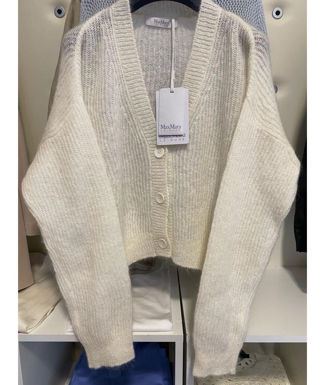 MAX MARA Белый кардиган, фото 5