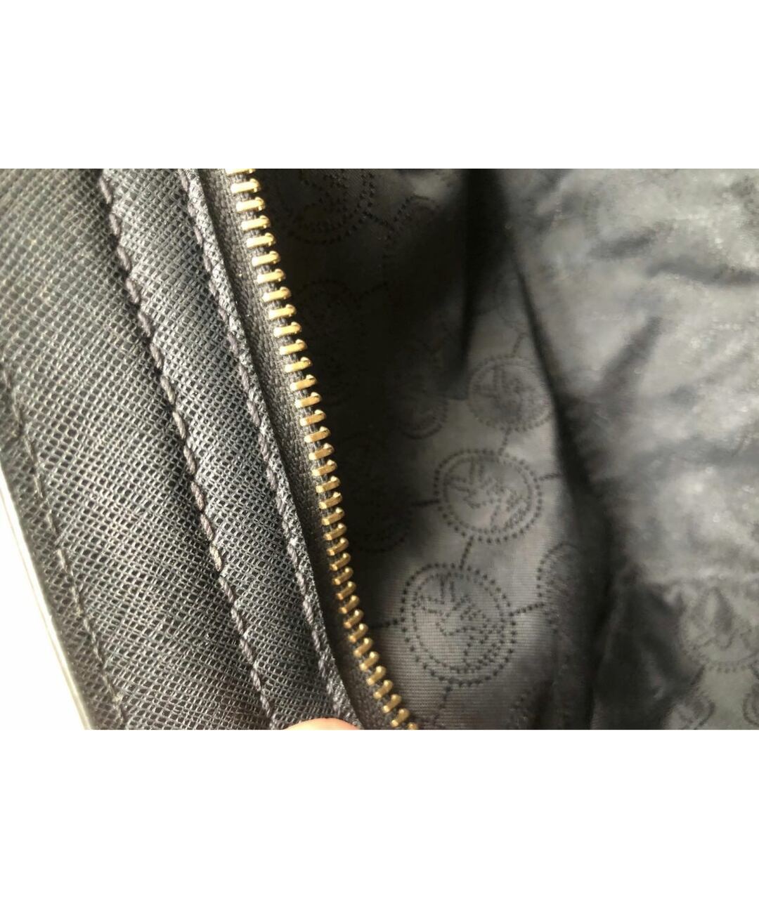 MICHAEL KORS Черная кожаная сумка тоут, фото 3