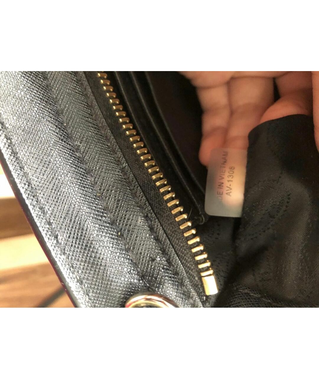MICHAEL KORS Черная кожаная сумка тоут, фото 6