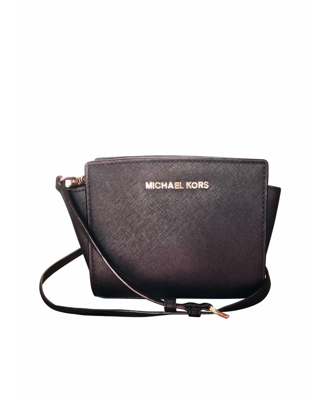 MICHAEL KORS Черная кожаная сумка тоут, фото 1