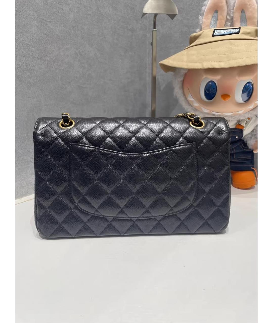 CHANEL Черная кожаная сумка через плечо, фото 4