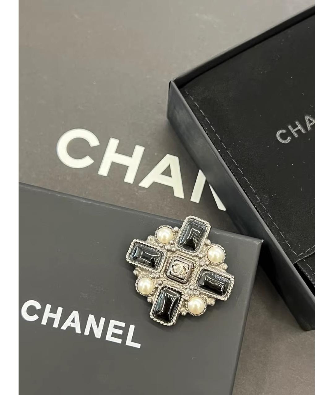 CHANEL Черная булавка / брошь, фото 4