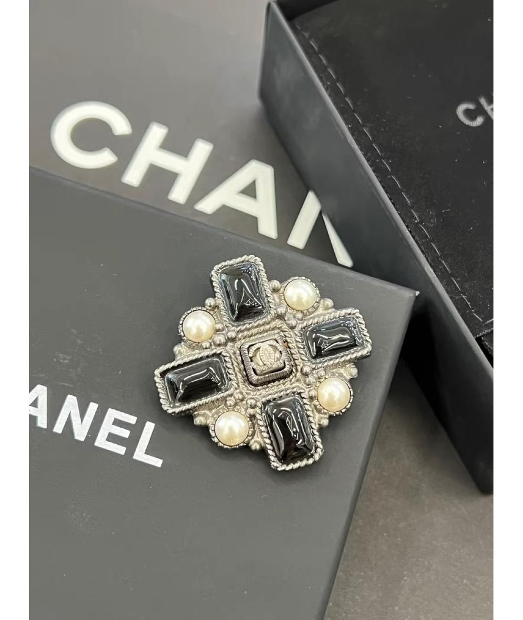 CHANEL Черная булавка / брошь, фото 2