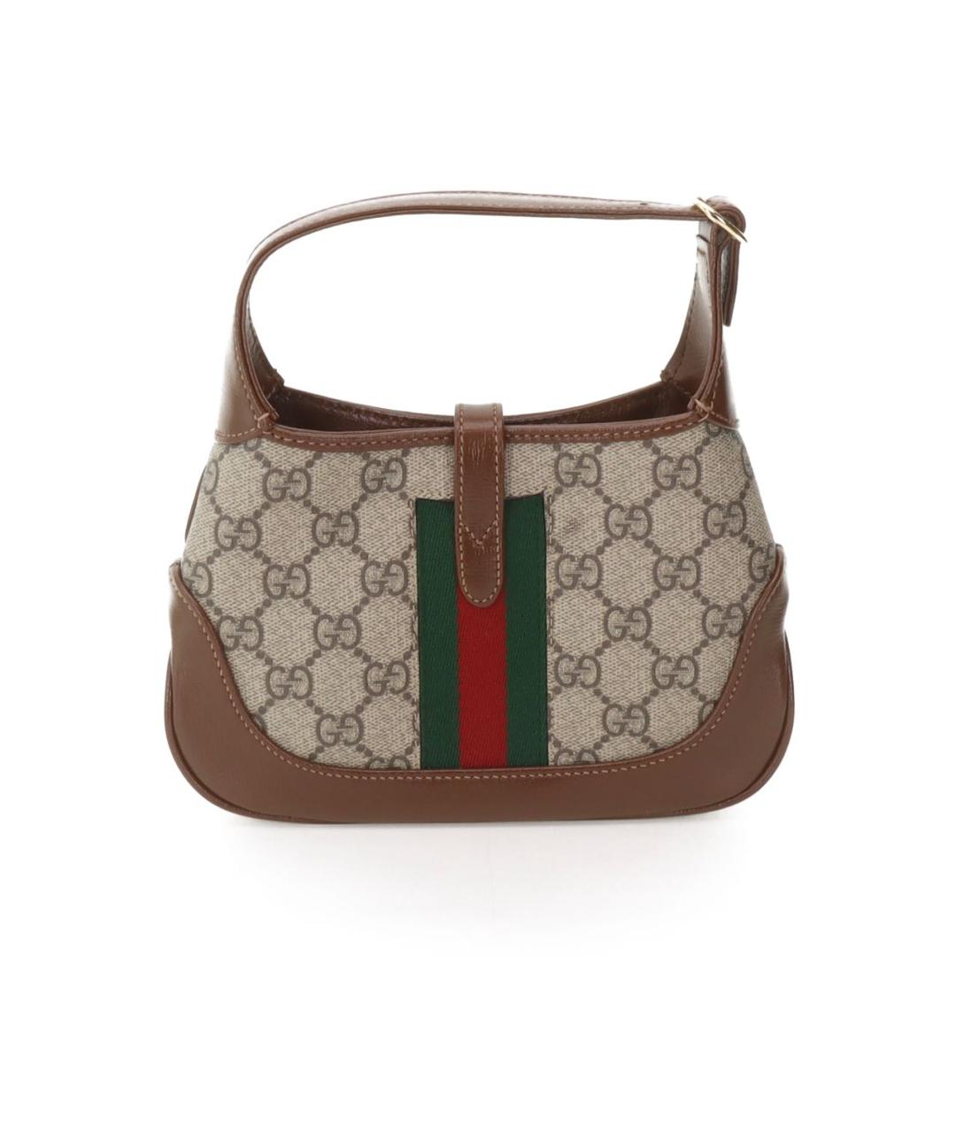 GUCCI Коричневая кожаная сумка с короткими ручками, фото 3