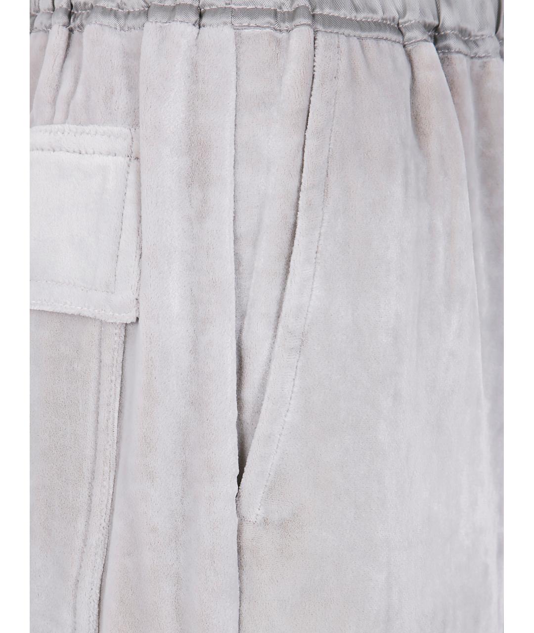 RICK OWENS Белые прямые брюки, фото 3