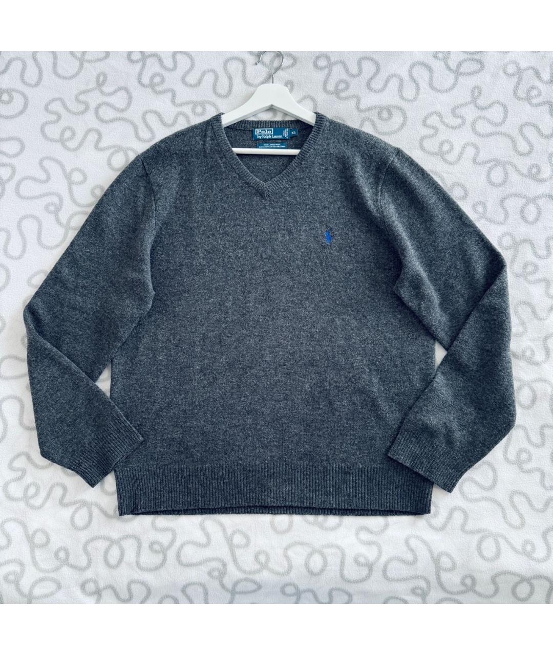 POLO RALPH LAUREN Серый шерстяной джемпер / свитер, фото 8