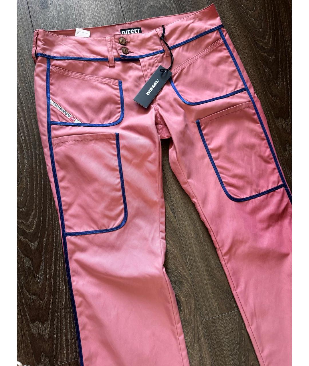 DIESEL Розовые брюки широкие, фото 2