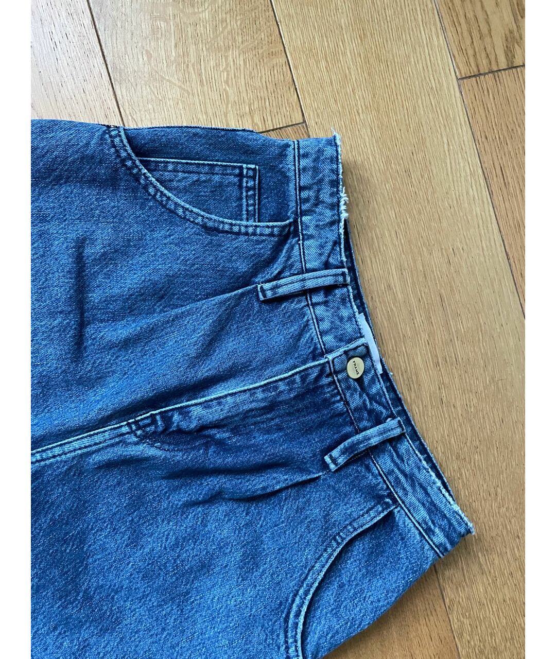 FRAME Голубые прямые джинсы, фото 2