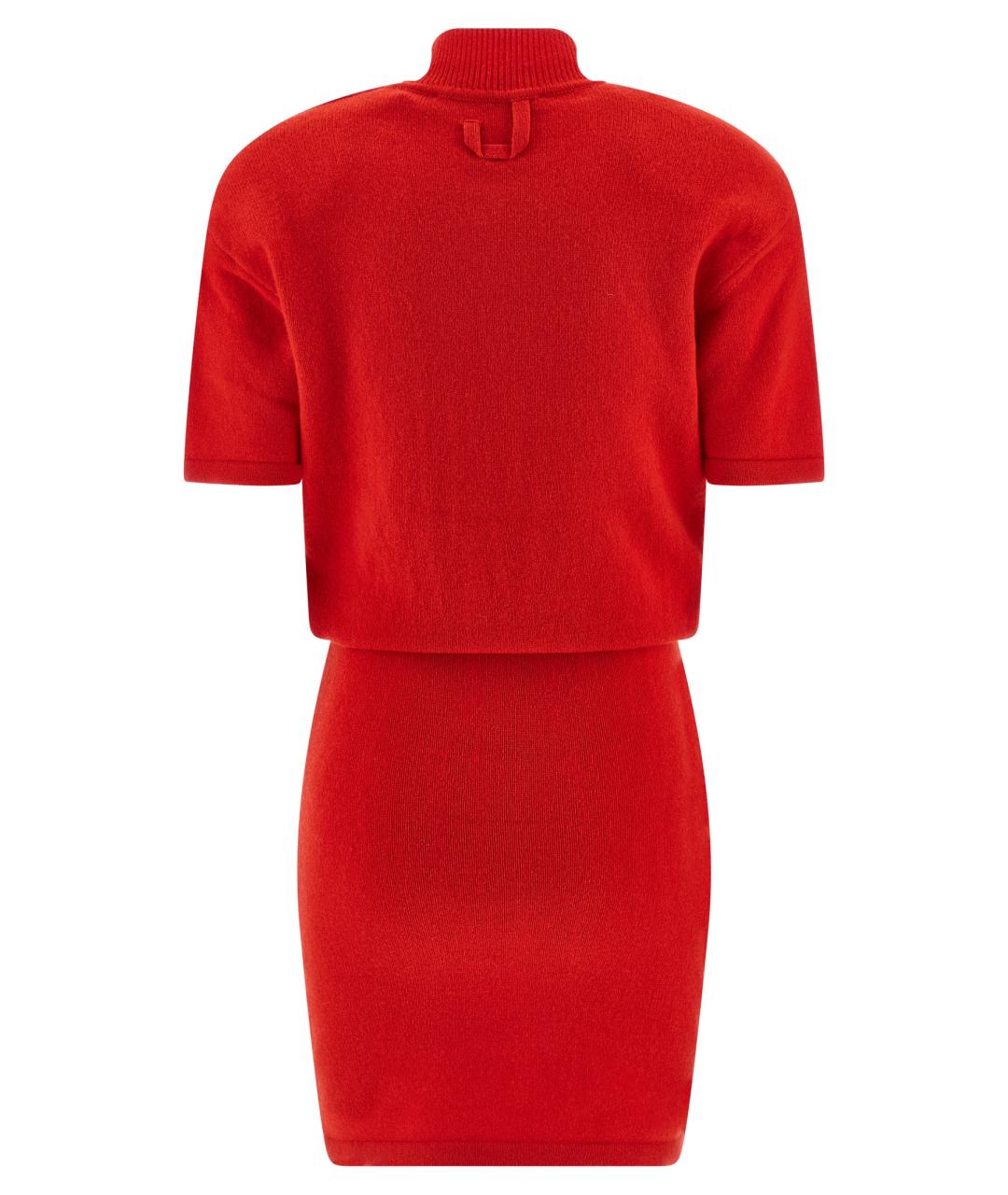 JACQUEMUS Красное шерстяное платье, фото 2