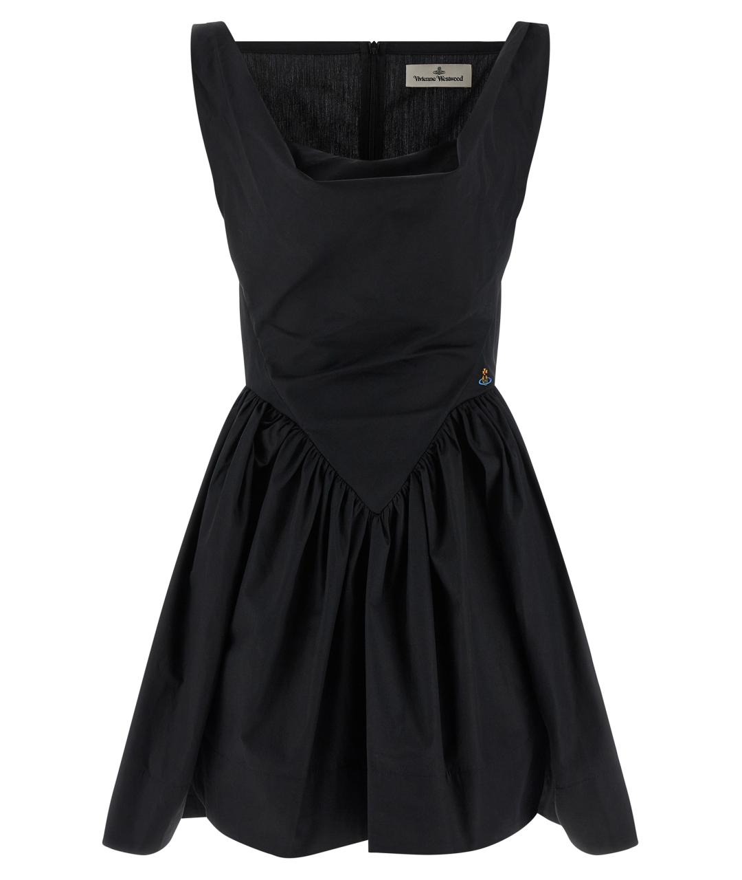 VIVIENNE WESTWOOD Черное хлопковое платье, фото 1