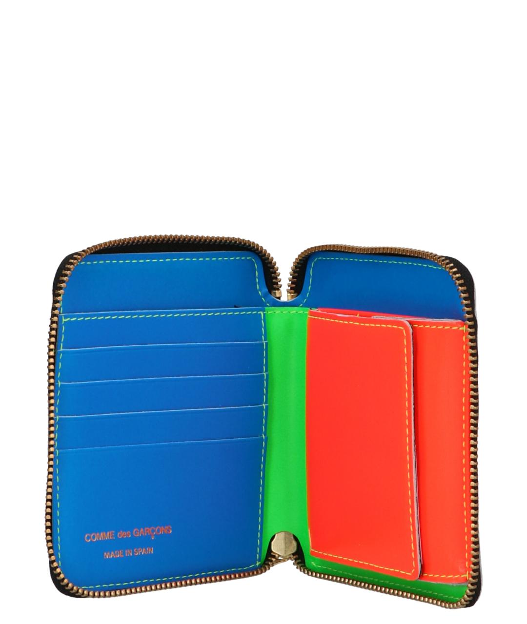 COMME DES GARÇONS WALLET Зеленый кожаный кошелек, фото 3