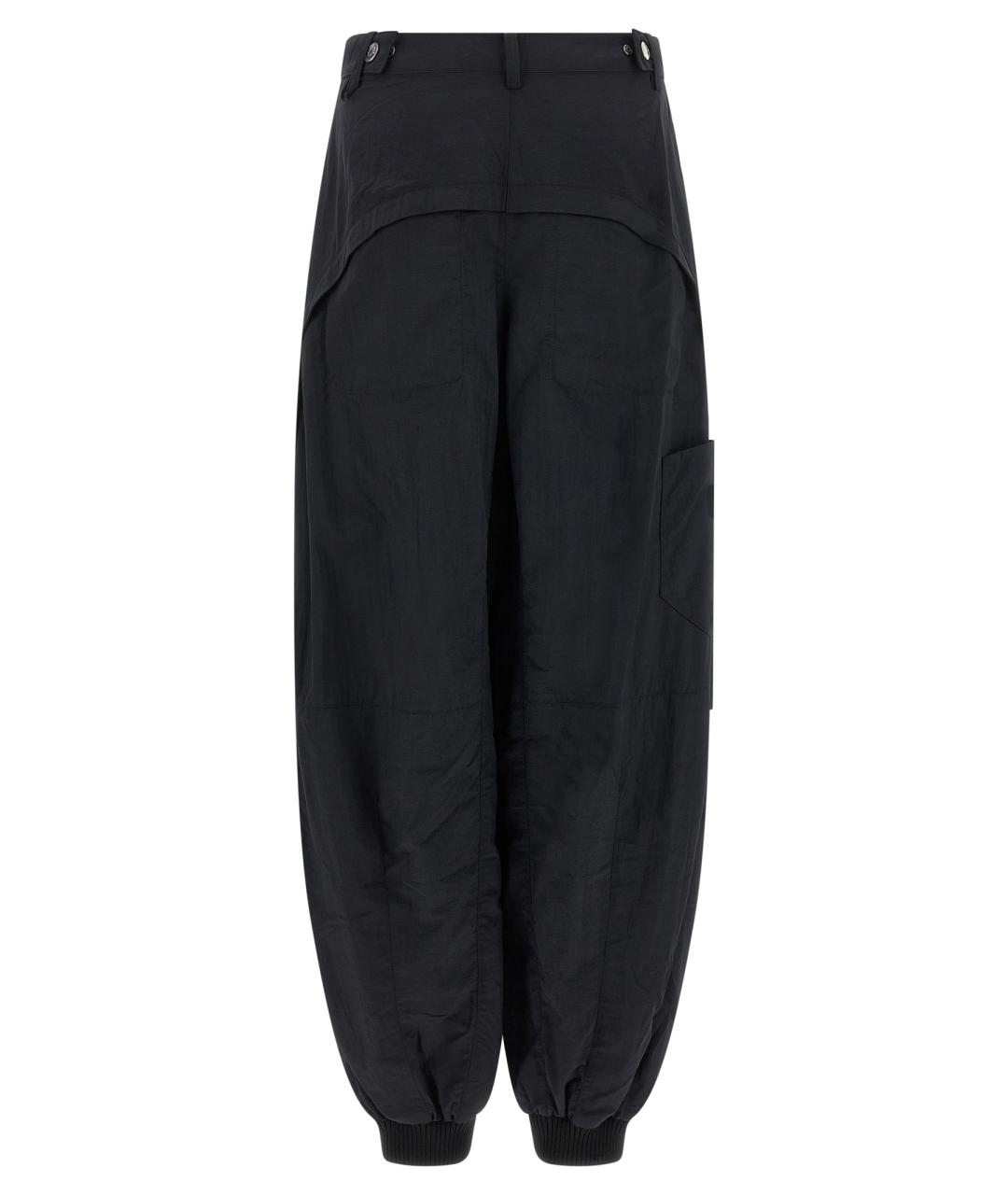 JACQUEMUS Черные полиамидовые прямые брюки, фото 2
