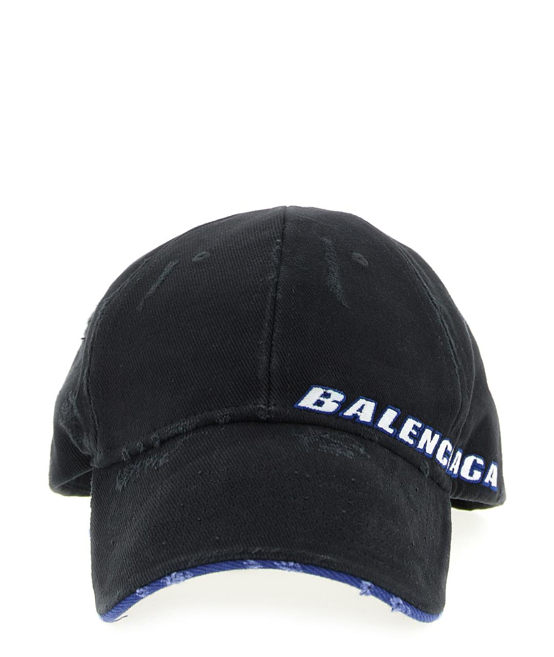 BALENCIAGA Черная хлопковая кепка/бейсболка, фото 1