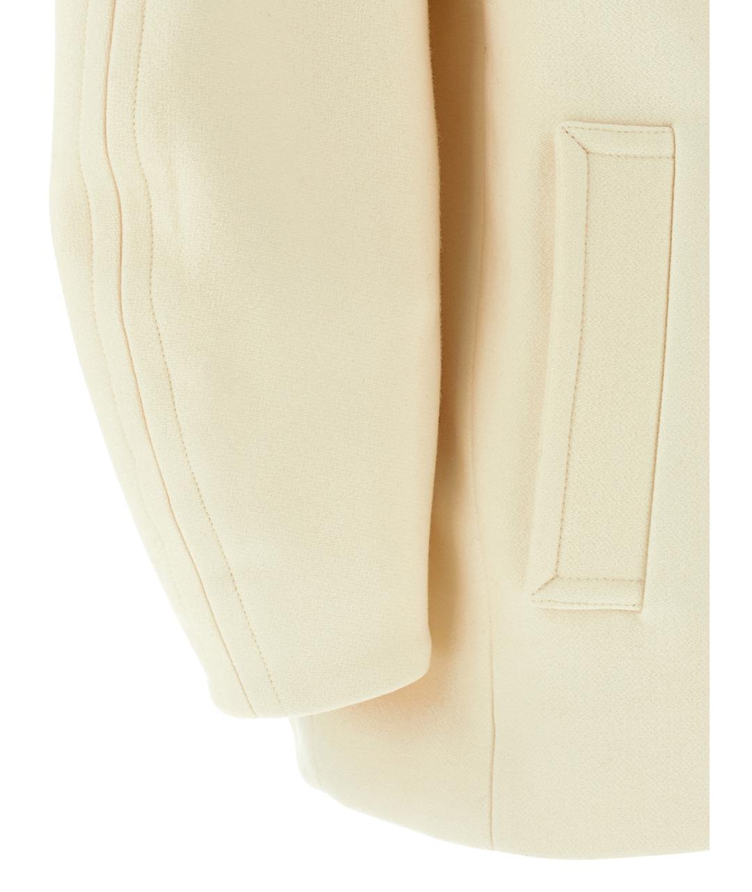 JACQUEMUS Бежевое шерстяное пальто, фото 4