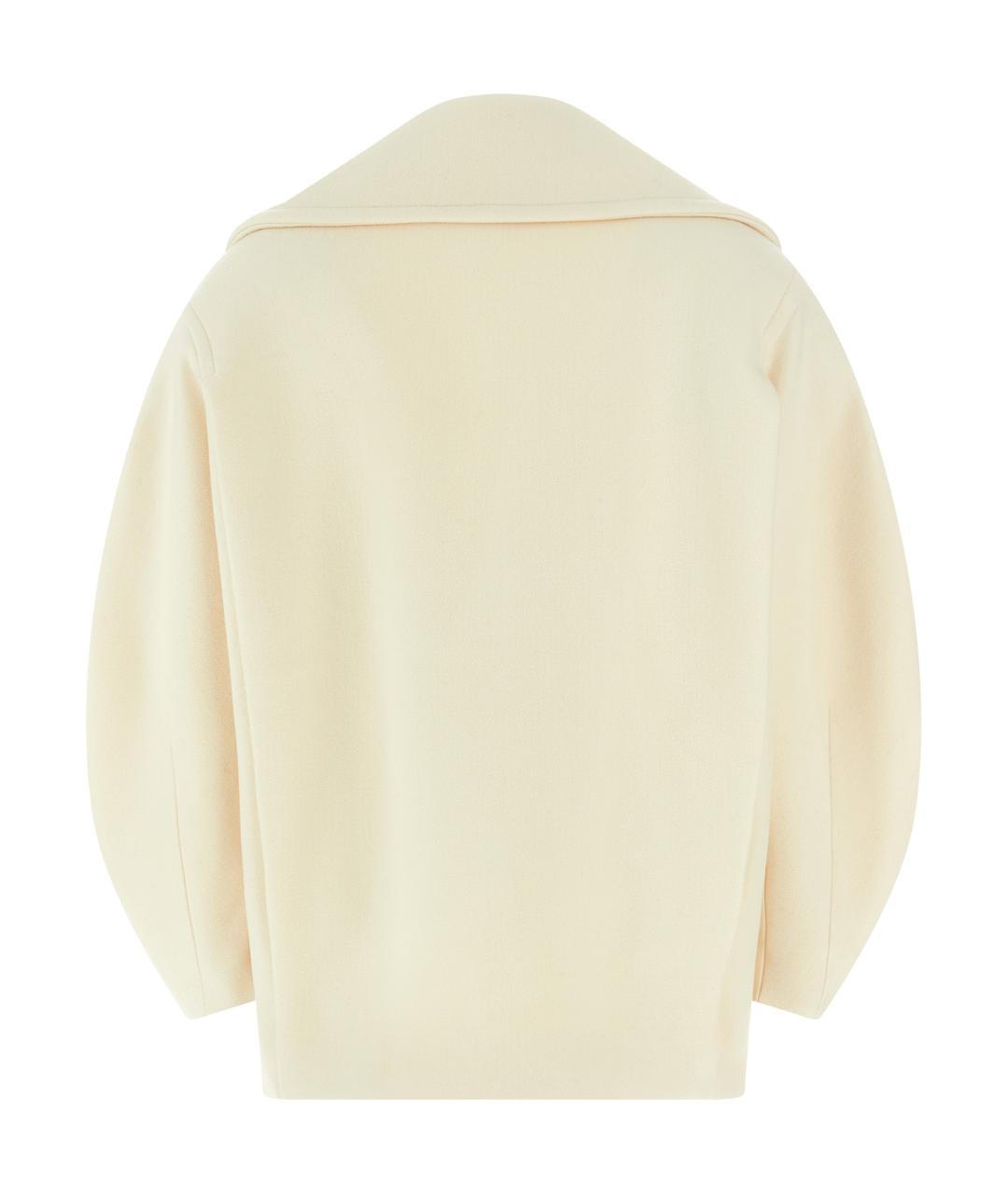 JACQUEMUS Бежевое шерстяное пальто, фото 2