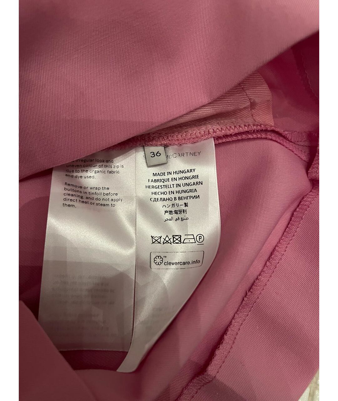 STELLA MCCARTNEY Розовые шерстяные шорты, фото 7