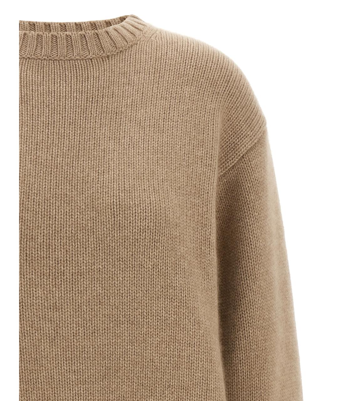 EXTREME CASHMERE Бежевый кашемировый джемпер / свитер, фото 3