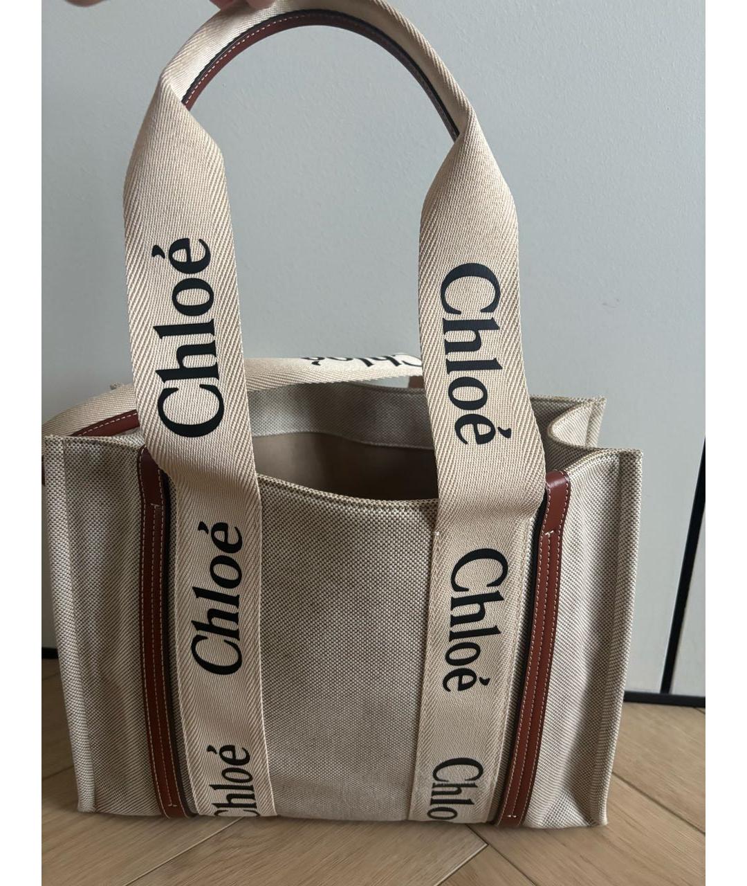 CHLOE Бежевая сумка тоут, фото 6