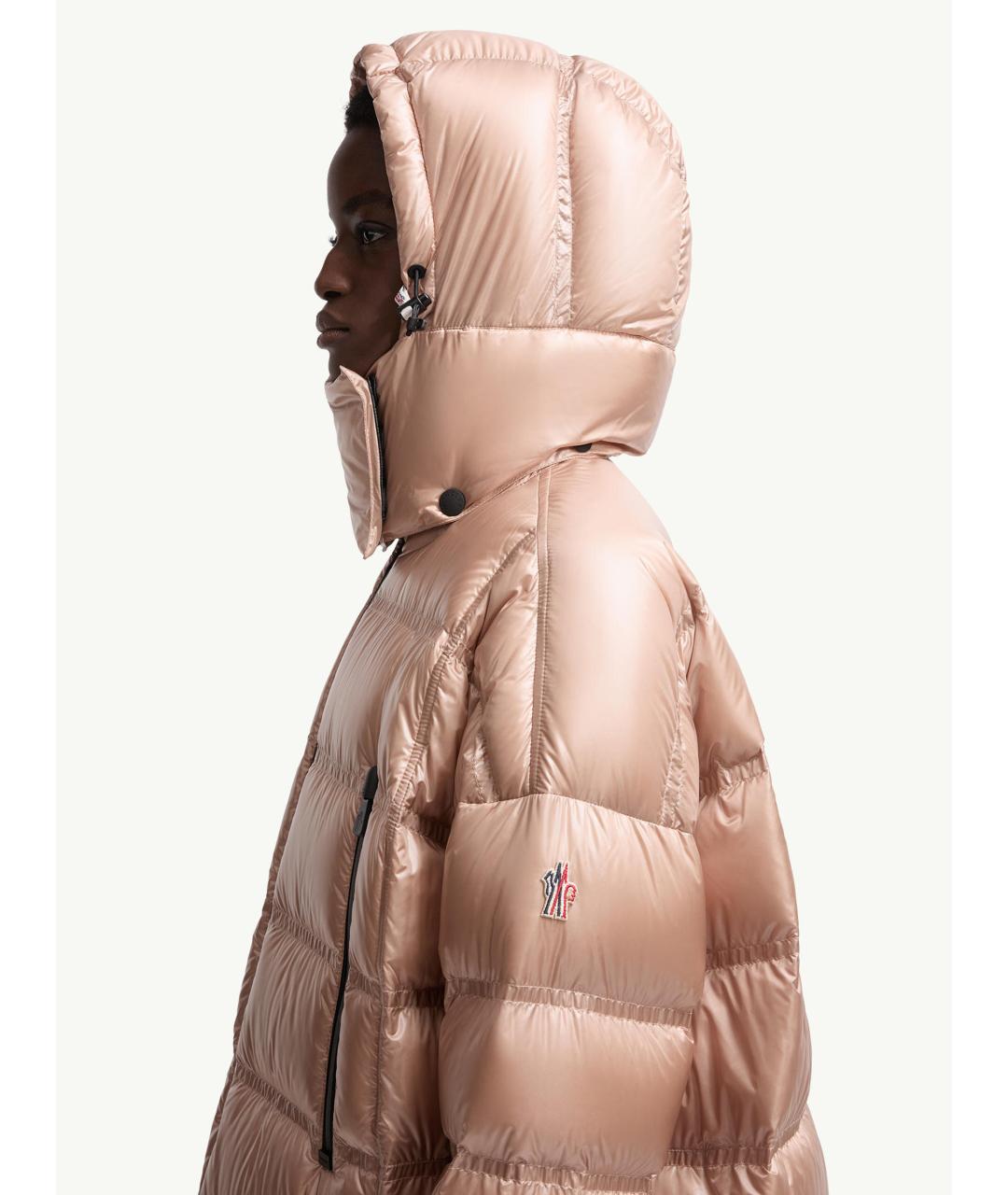 MONCLER Розовое пальто, фото 4