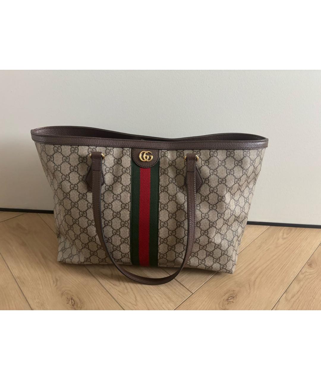 GUCCI Бежевая сумка тоут, фото 2
