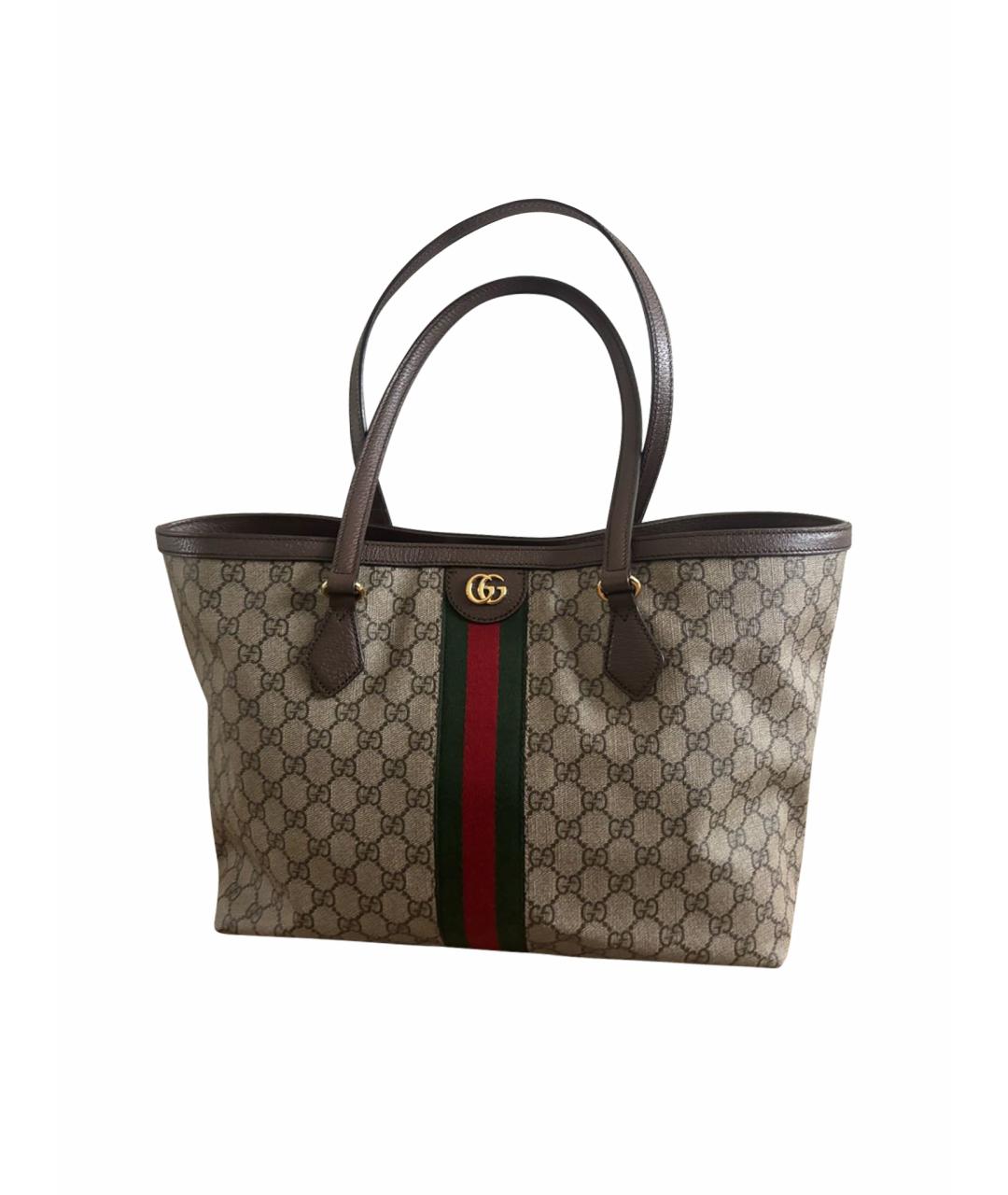 GUCCI Бежевая сумка тоут, фото 1