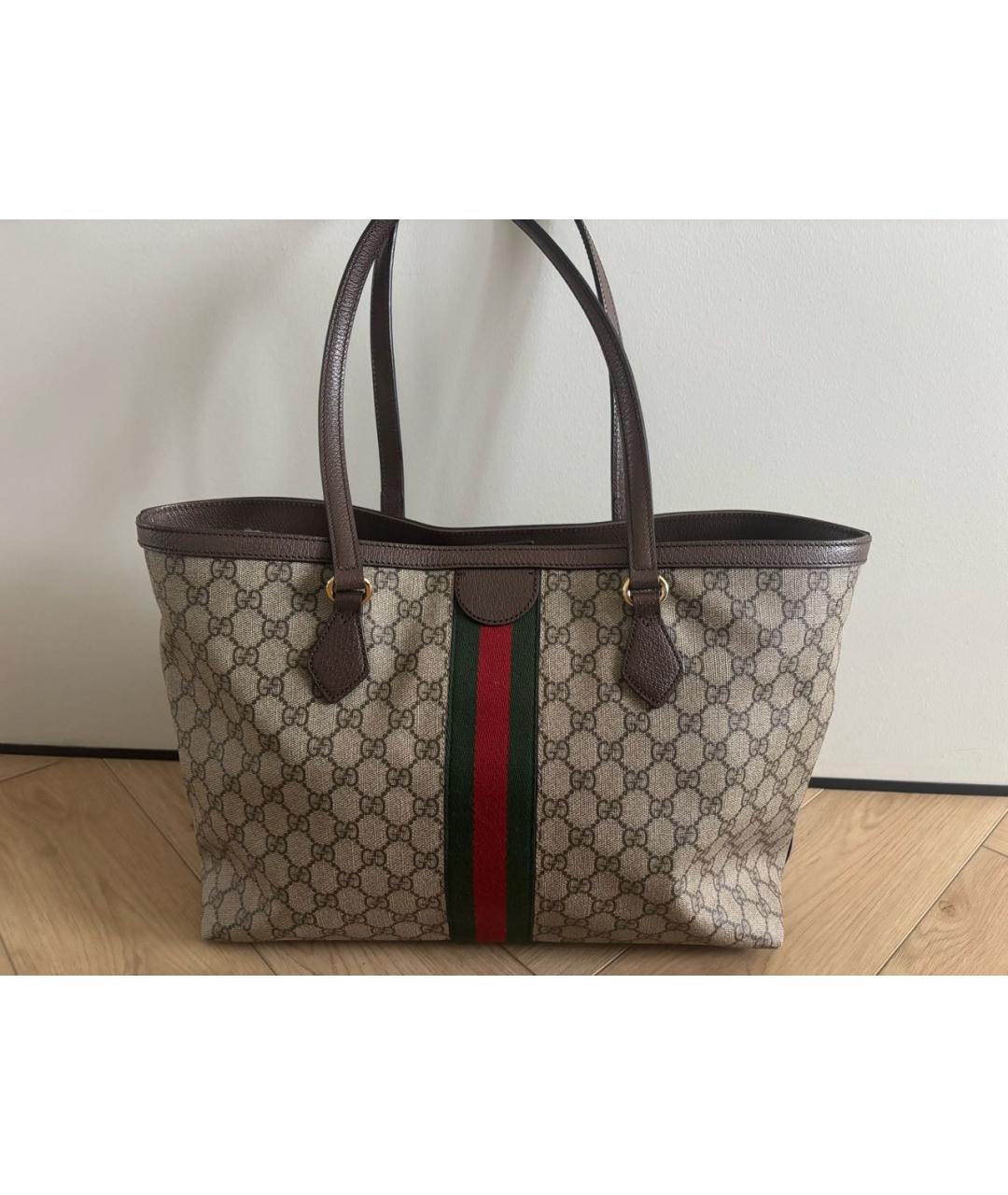 GUCCI Бежевая сумка тоут, фото 3