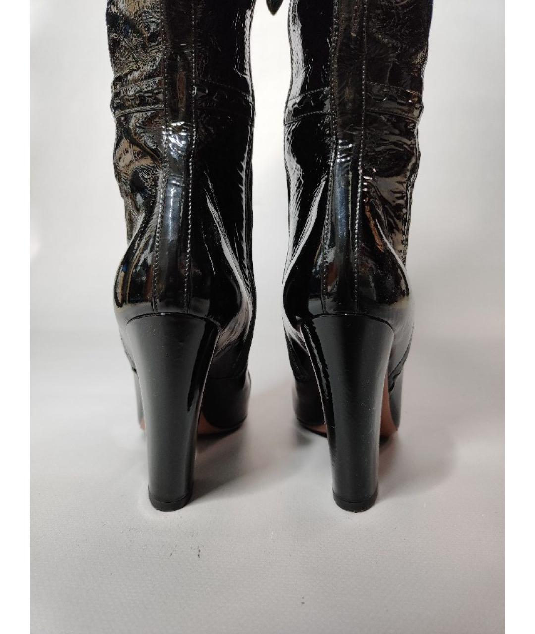 ALAIA Черные кожаные сапоги, фото 3