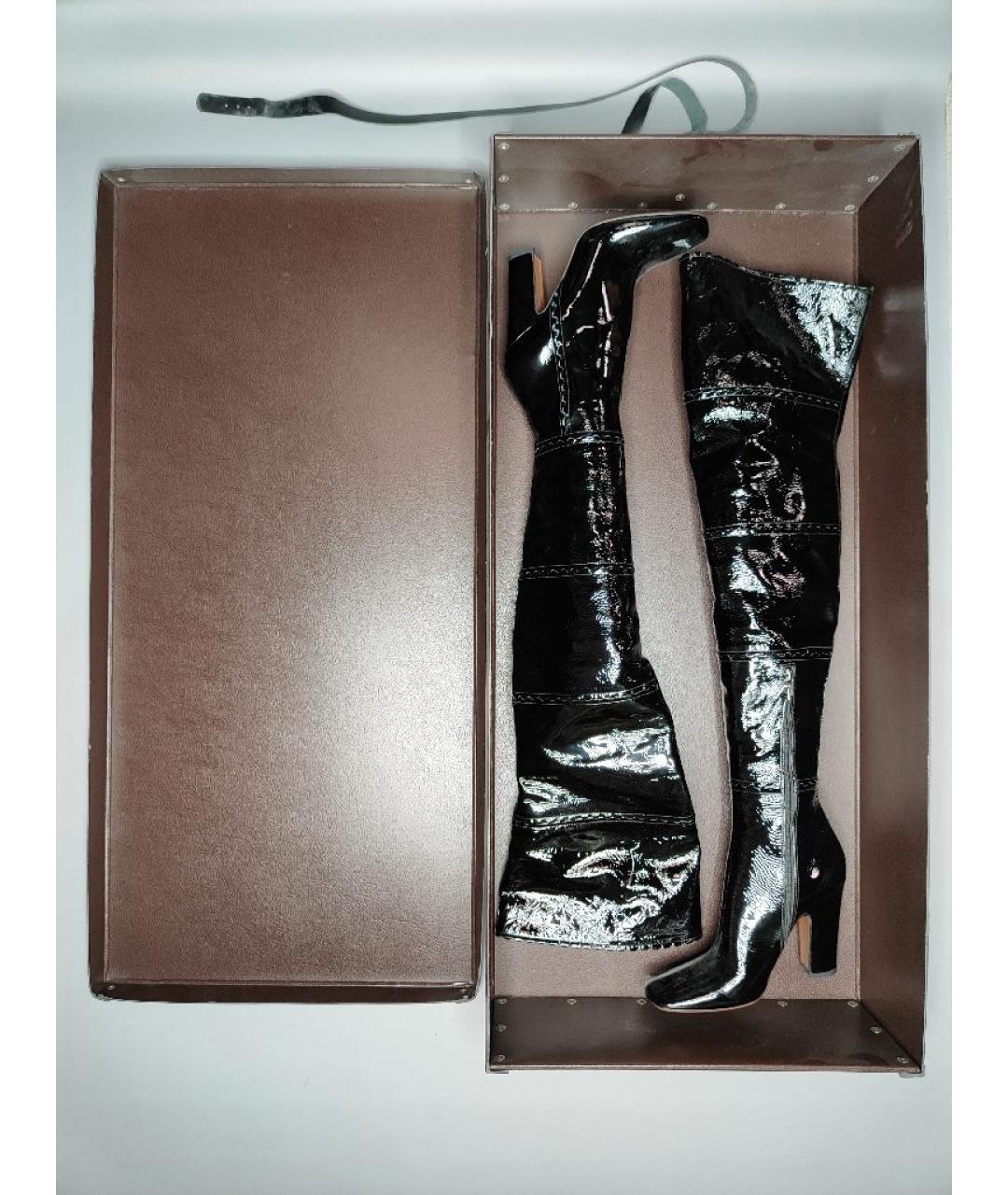 ALAIA Черные кожаные сапоги, фото 8