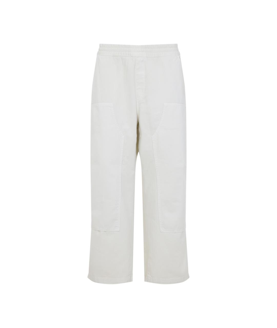 CARHARTT WIP Белые хлопковые повседневные брюки, фото 1