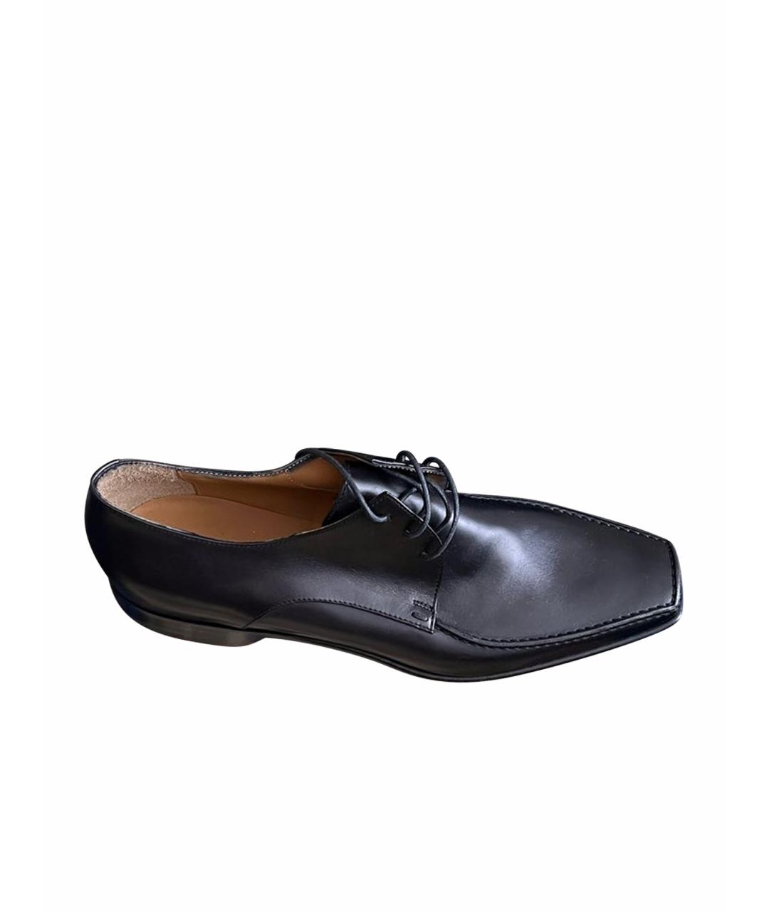 LOUIS VUITTON Черные кожаные туфли, фото 1