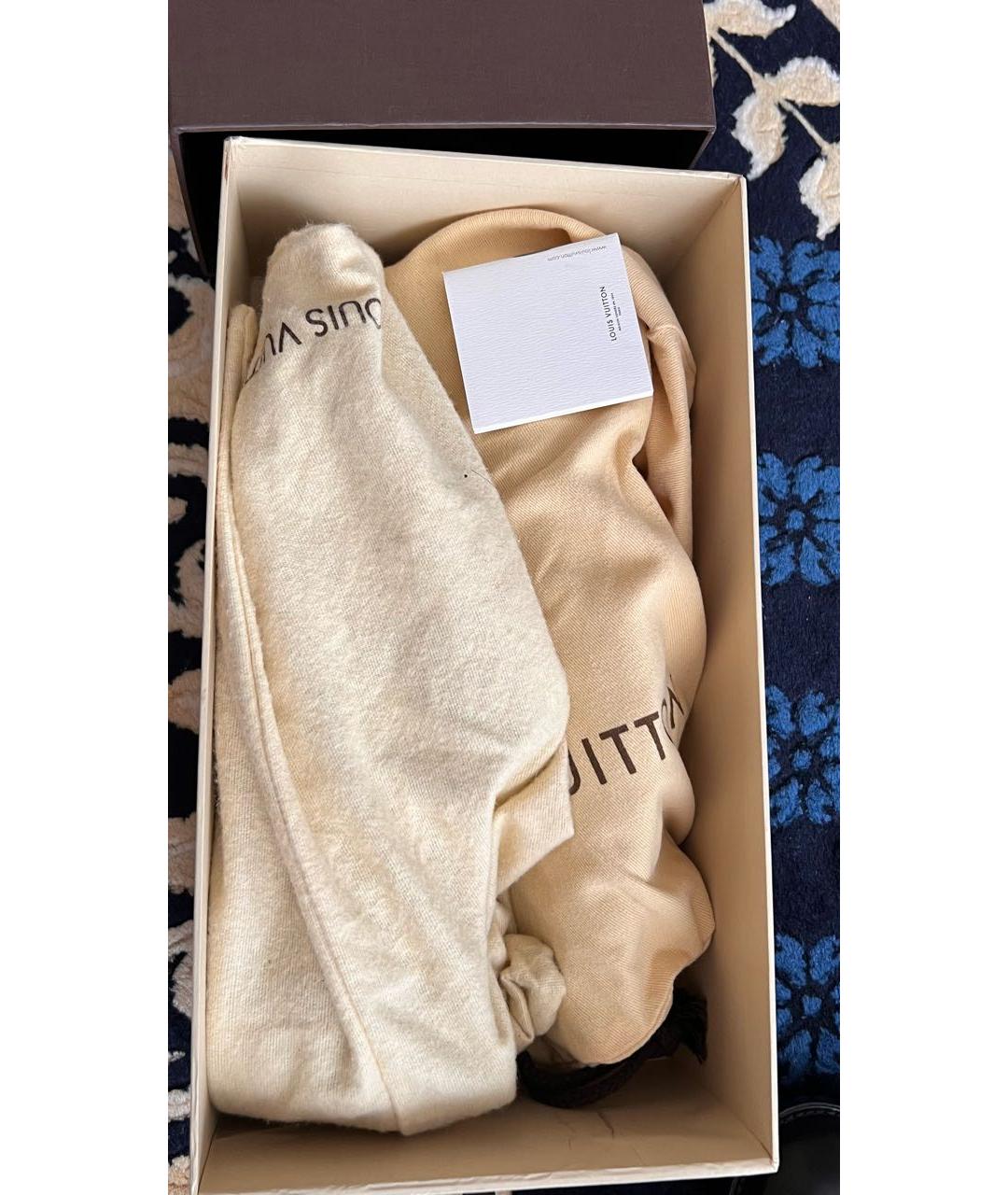 LOUIS VUITTON Черные кожаные туфли, фото 5