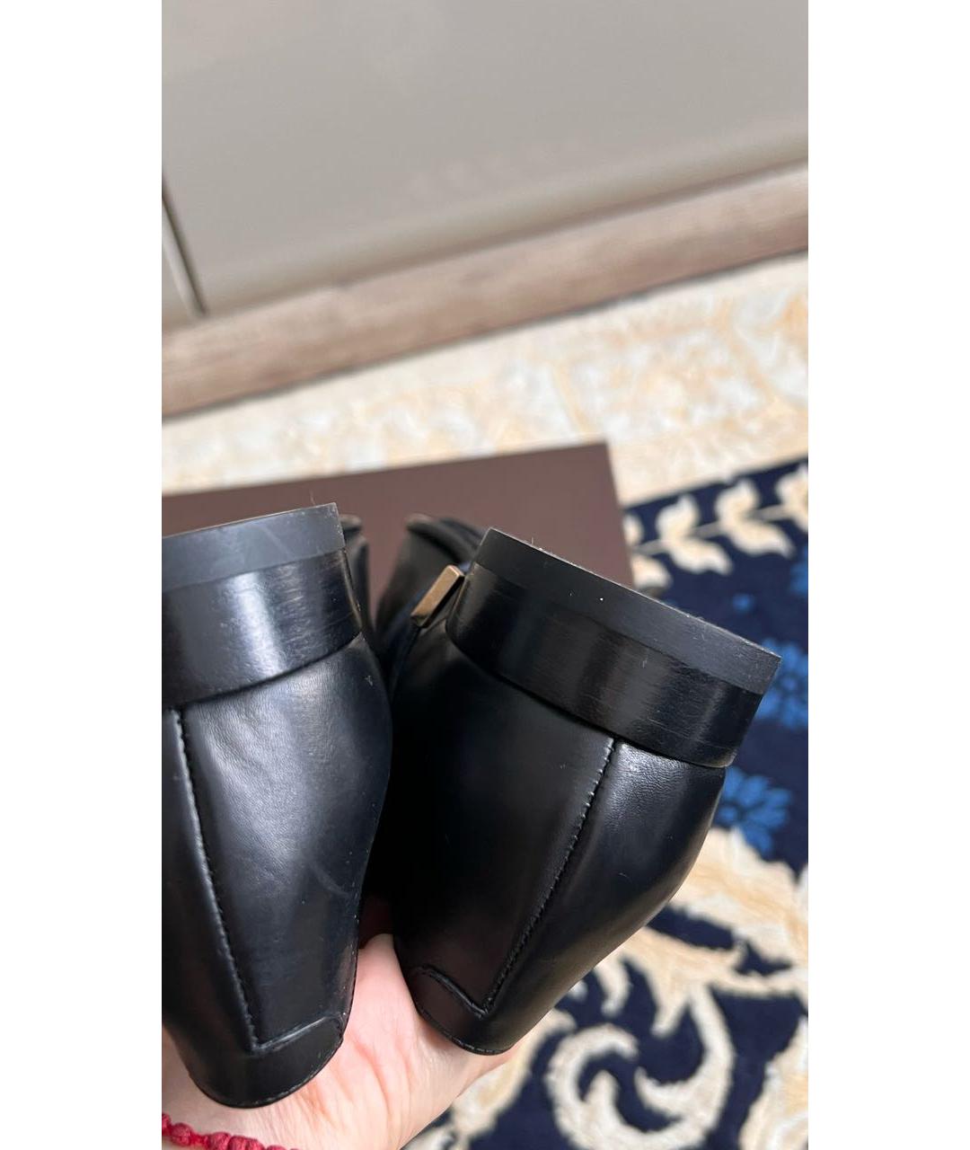 LOUIS VUITTON Черные кожаные туфли, фото 4