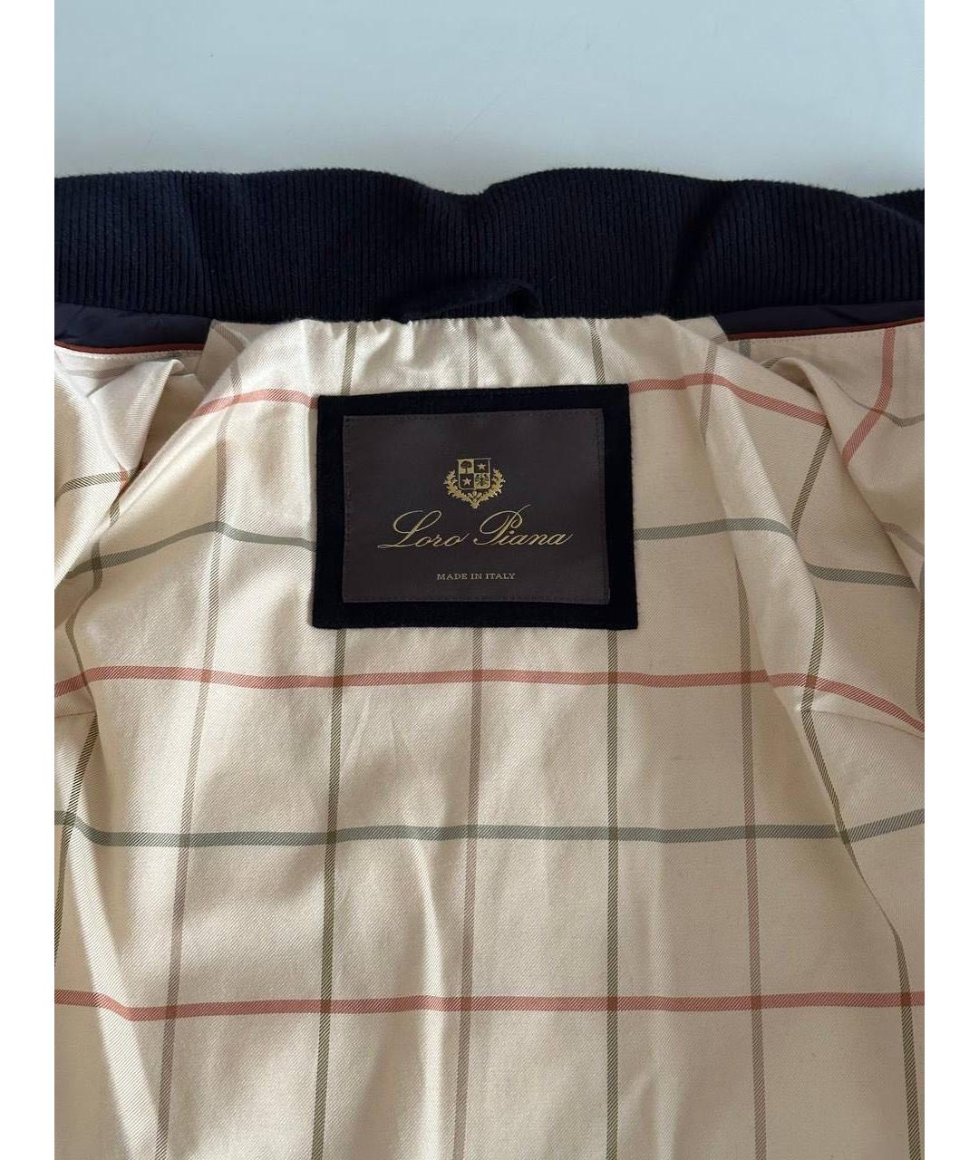 LORO PIANA Темно-синяя кашемировая куртка, фото 4
