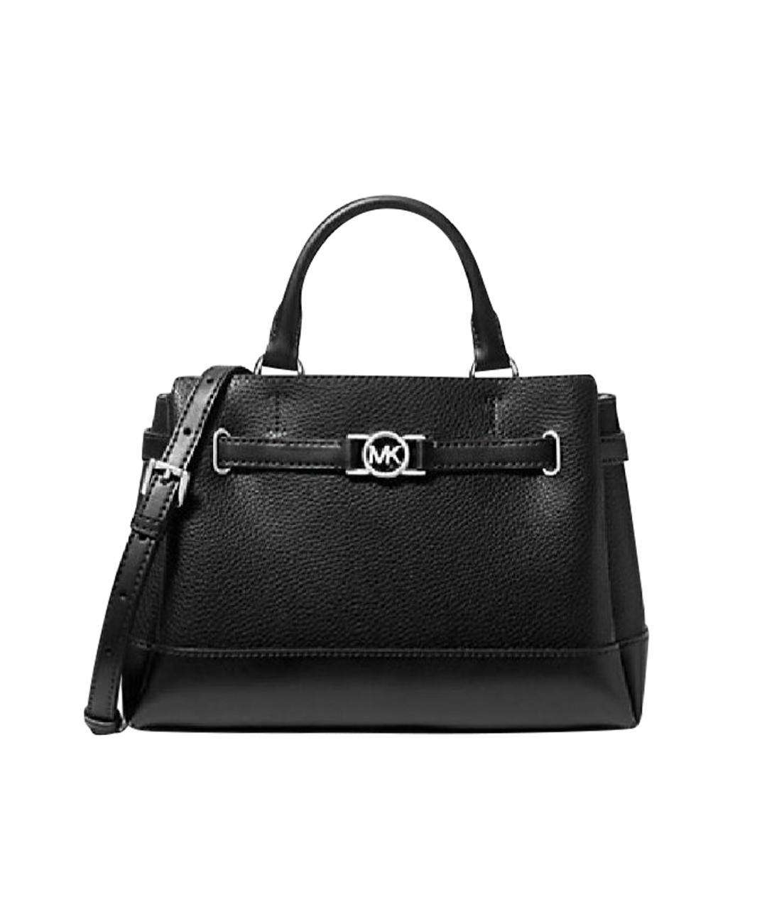 MICHAEL KORS Черная кожаная сумка тоут, фото 1